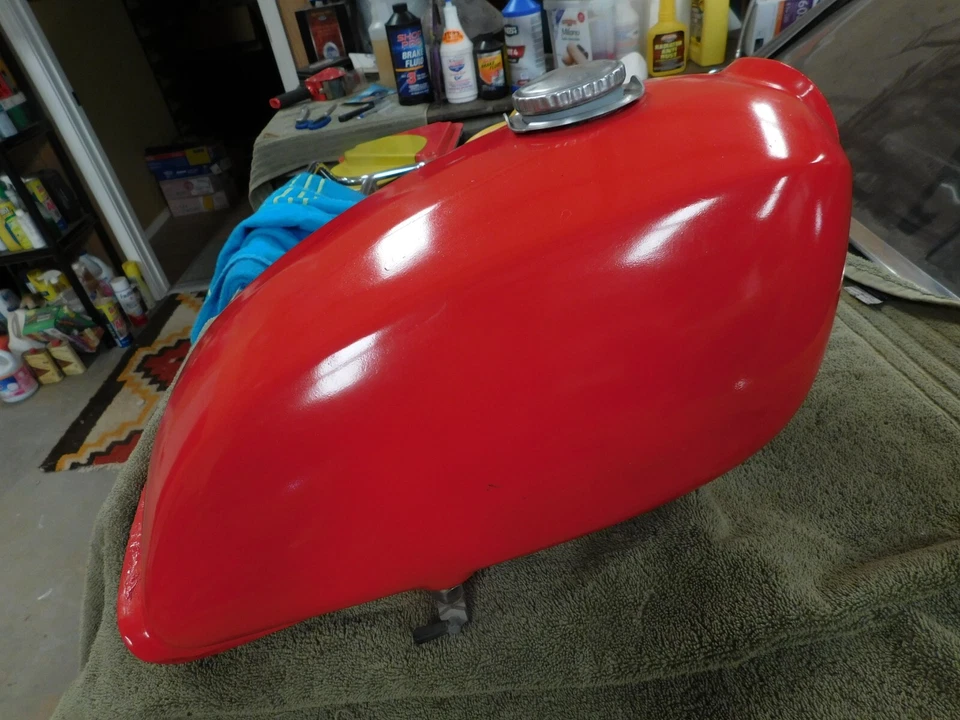 PENTON KTM 100 125 175 250 400 FIBRA DE VIDRIO TANQUE GASOLINA De colección MX Enduro Foto 3 de 4