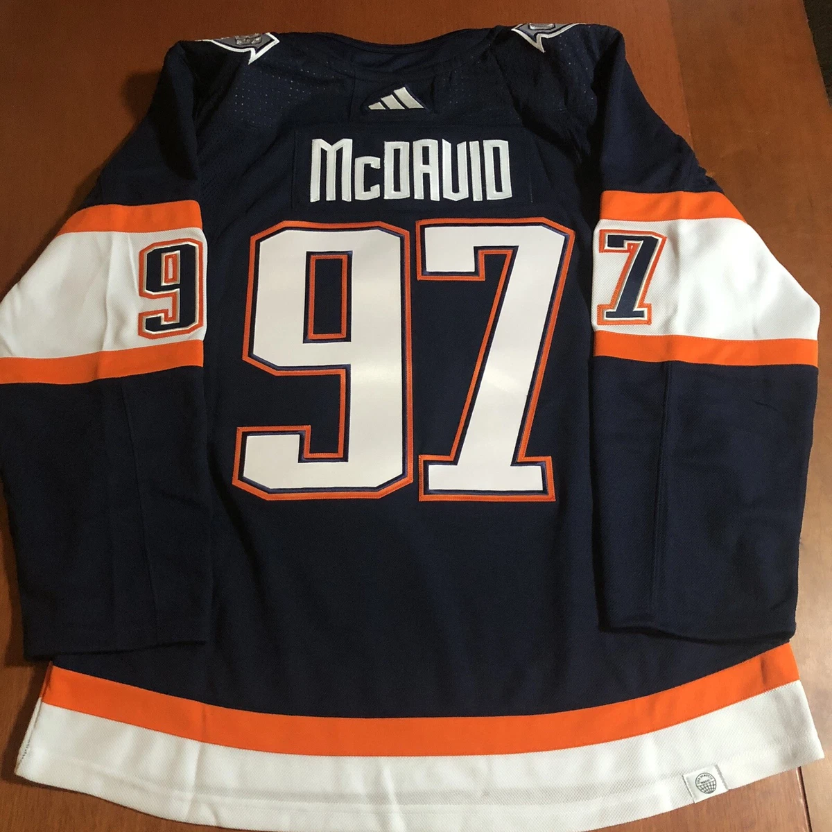 Connor McDavid Autographed Authentic White Adidas Edmonton Oilers Reverse Retro  Jersey