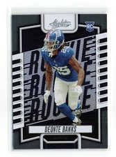 DEONTE BANKS #156 RC 2023 PANINI ABSOLUTE GIANTS