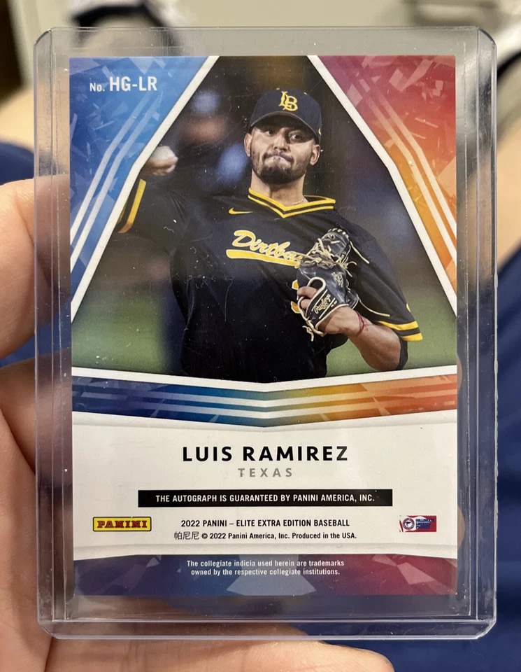 LUIS RAMIREZ 2022 Panini Elite Extra Edition Hidden Gems Autographs HOLO - Image 2 of 2
