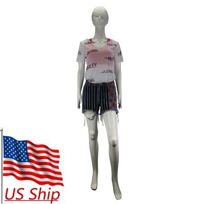 Birds of Prey Harley Quinn Cosplay Costumes Full Set Vest ...