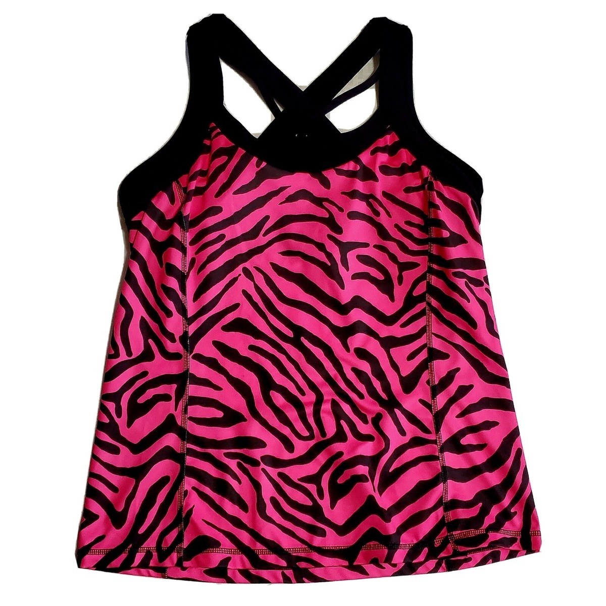 Xersion Fitted Hot Pink/Black Design Athletic Wear Tank Top Size Large. | eBay Xersion Fitted Hot Pink/Black Design Athletic Wear Tank Top Size Large. | eBay