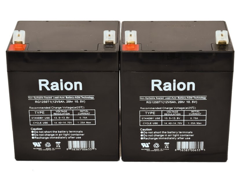 12V 5Ah replacement battery for Chamberlain 41A63571 Garage Door