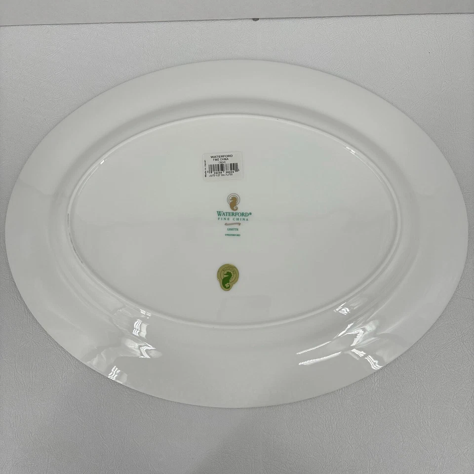 Waterford Fine China Lisette 15.25 Inch Oval Serving Platter Tray Elegant - Image 4 of 4