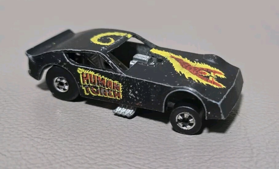 Hot Wheels The Heroes Human Torch Funny Car 1977 #2881 Fantastic