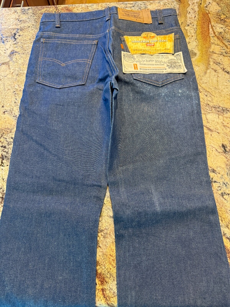 LEVI'S SADDLEMAN AWARD プバチョ Levi's Saddleman 517 Boot Cut Jeans 20517 0217 Men's Orange Tab
