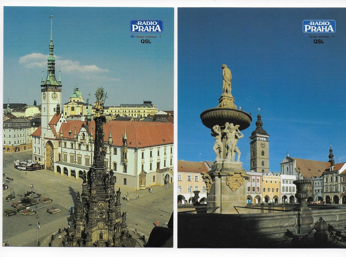 QSL Radio Prague Praha Czech Republic 1997 Ceske Budejovice