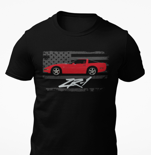 JG Infinite 1994 Chevy Corvette C4 ZR-1 Classic Car T-Shirt - Unisex Black Tee