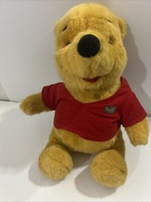 Vintage Disney's Winnie The Pooh 1994 Teddy Bear Plush With Honey Pot Mattel