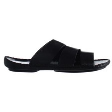 Image of Hush Puppies Bellerin Morocco Mens Black Sandals