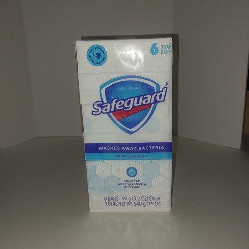 Paquete de 6 barras de jabón antibacteriano Safeguard de 3,2 oz lava bacterias NUEVO sellado - Imagen 5 de 5