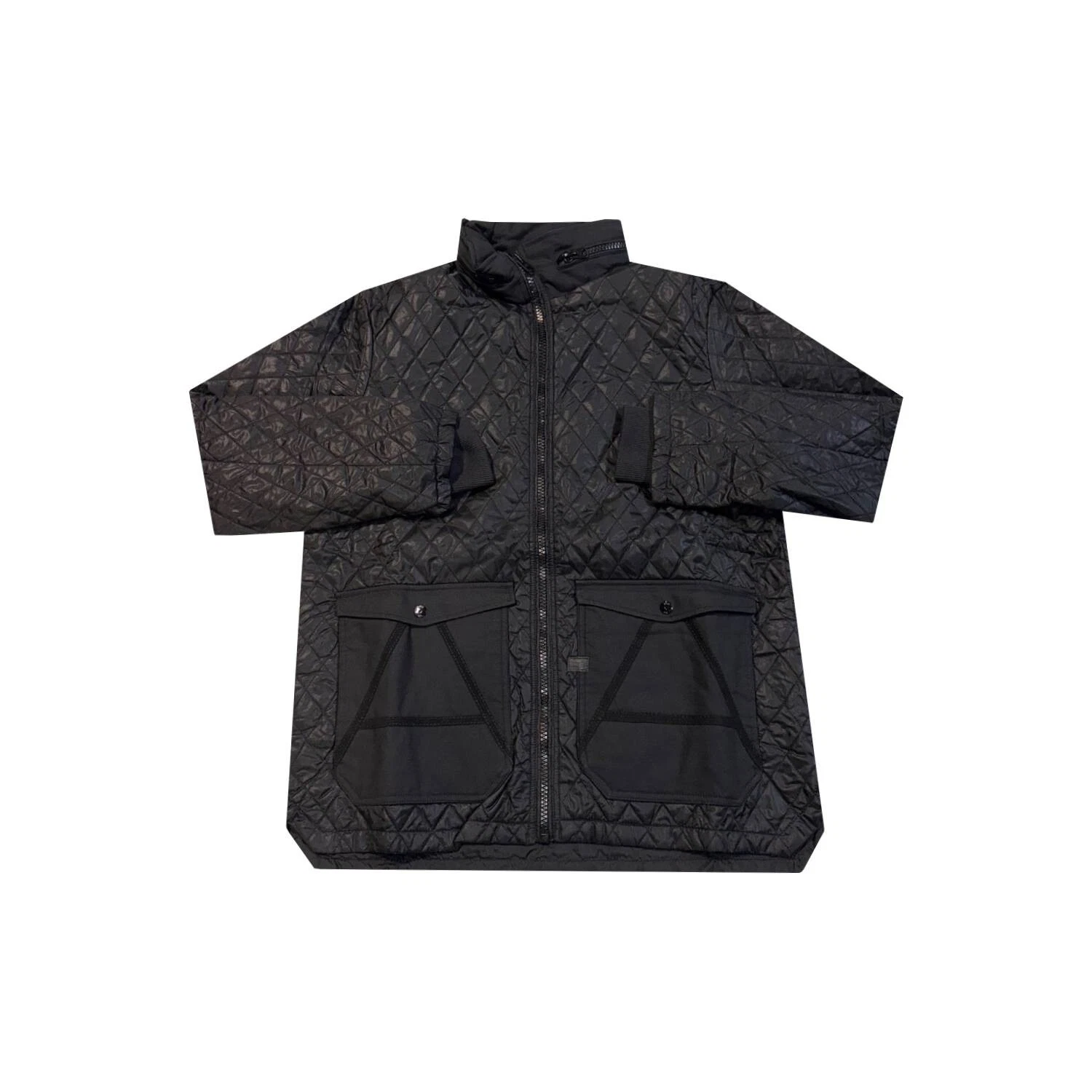 G-STAR Men's Black A Crotch Varsity M65 Long Sleeve Overshirt RRP £150