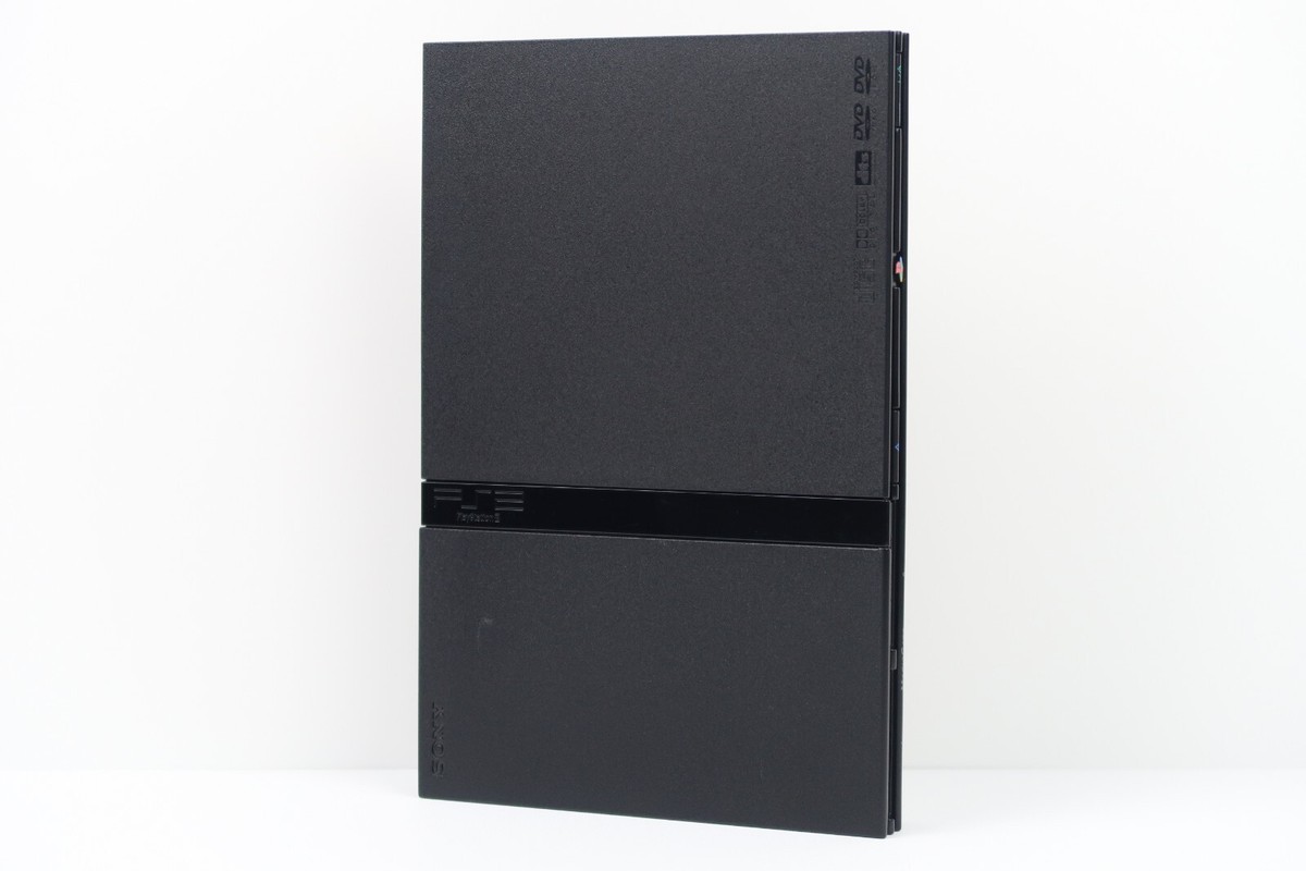 Sony Playstation 2 PS2 Slim Console Black SCPH-77000 CB Box F/S