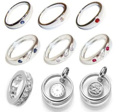 MARKENLOS - SCHMUCK ECHTSCHMUCK Taufring Taufuhr Engel 925 Silber Schmuck Junge Mädchen Baby Taufe Ring Anhänger
