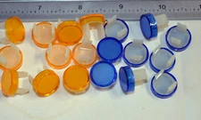 Lot of 19 pcs. colored round caps for EAO illuminated switches