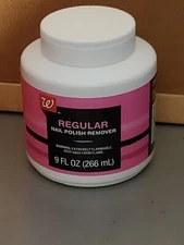 (EXP 08/27) Walgreens Regular Nail Polish Remover With Sponge, 9 oz.