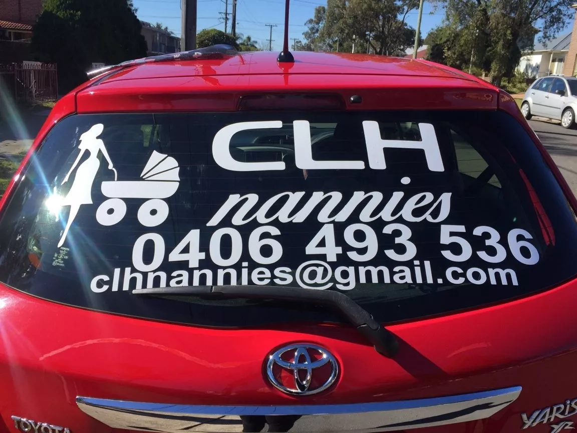 Car window outlet decals for business