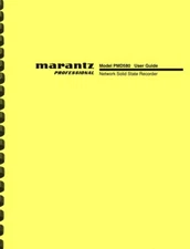 Marantz PMD580 Network Solid State Recorder USER MANUAL