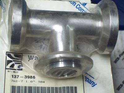 *NEW* WAUKESHA 1'' TEE SANITARY 304 STAINLESS STEEL 7AI710304 , 137-3986