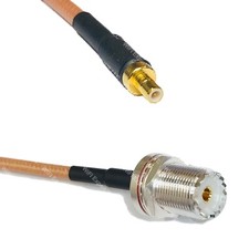 RG400 SMB MALE to UHF Female BULKHEAD RF Cable FAST-SHIP LOT