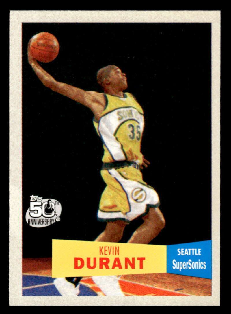 2007-08 Topps Kevin Durant 1957-58 Variation RC Rookie #112 Supersonics JX2674