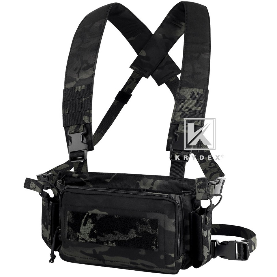 KRYDEX D3CR Chest Rig Harness Mag Pouches Flatpack Backpack Expandable ...