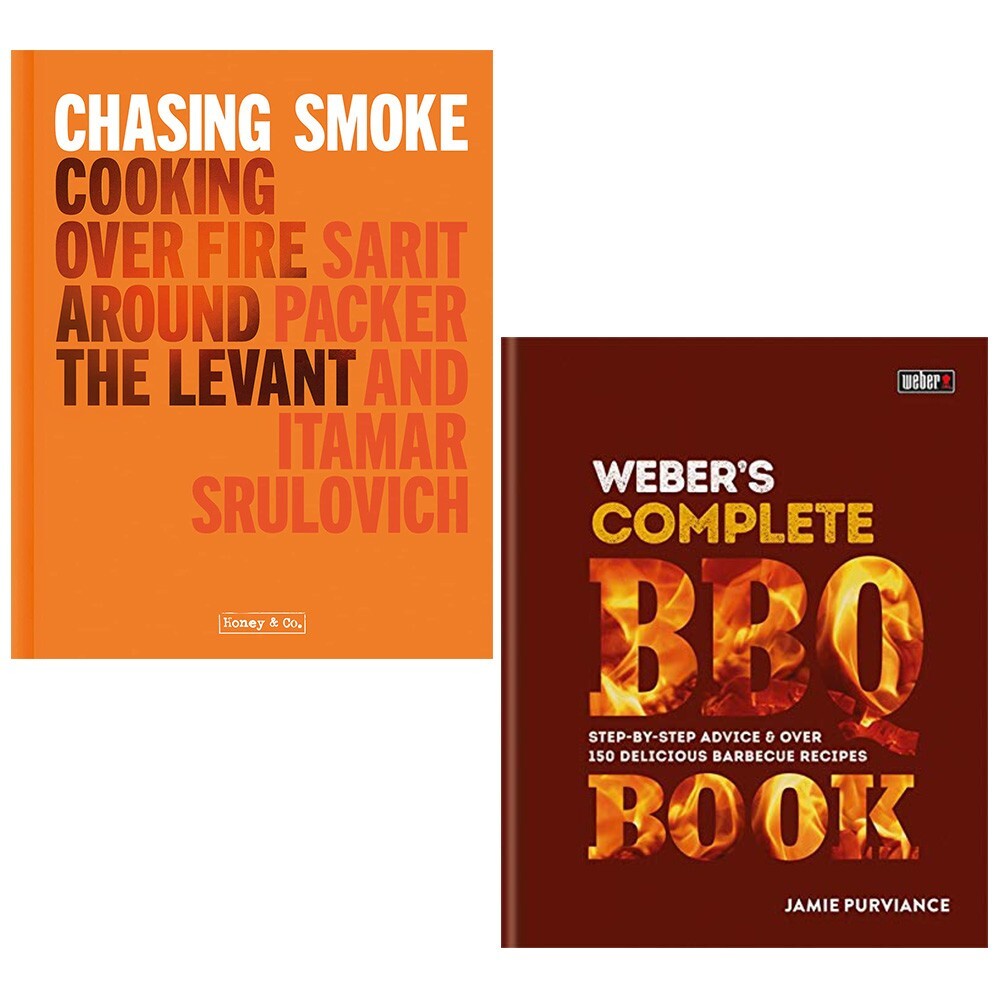 Chasing Smoke Sarit Packer, Weber's Complete BBQ Jamie Purviance 2 Books Set