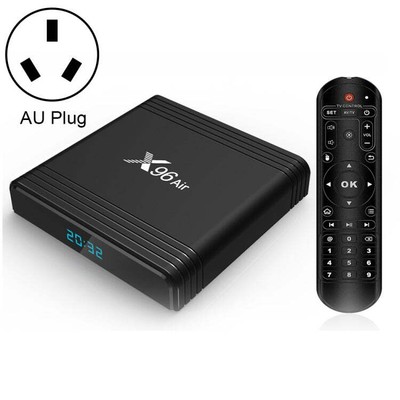 X96 Air 8K Smart TV BOX Android 9.0 Mediaplayer mit Fernbedienung, Quad-Core 
