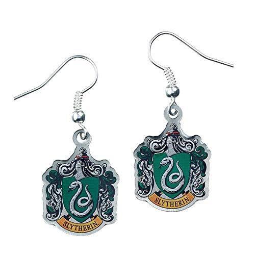 Official Harry Potter Jewelry Slytherin Crest Earrings (Importación USA) - Imagen 1 de 5