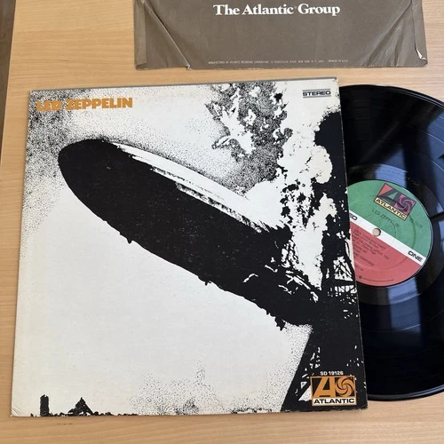1970s Led Zeppelin Debut Album LP US Press Complete W/OG Sleeve Atlantic! VG+