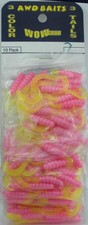 Awd W7-10 WOW Triple Trouble Grub 2"  BubbleGumFireCrackrYellow Card of 10