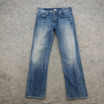 Citizens of Humanity SID Men's 30x32 Blue Wash Straight Leg Jeans Denim Stretch