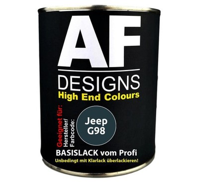 250ML Autolack für Jeep G98 Sant-Amour Green Metallic Basislack spritzfertig
