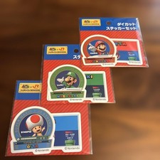 Nintendo DieCut Sticker Set Mario, Luigi  Toad New 