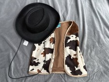 Cowboy Vest with Hat Costume Toddler X-small Brand Making Believe Rodeo Western