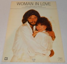 Woman In Love Sheet Music Barbra Streisand Barry Gibb 1980 Vintage Piano Vocal