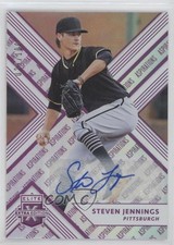 2018 Panini Elite Extra Edition Aspirations Purple /100 Steven Jennings Auto 3c2