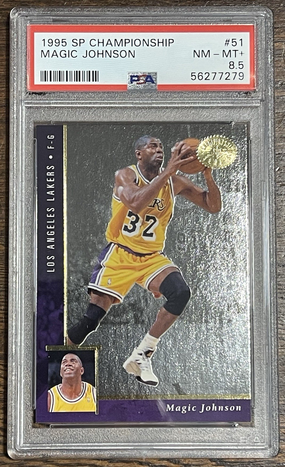 1995  SP Championship - Magic Johnson #51 PSA 8.5