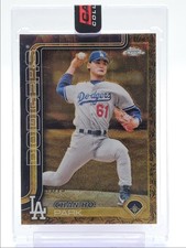 CHAN HO PARK 2025 TOPPS CHROME GILDED GOLD WAVE REFRACTOR /75 Q1887
