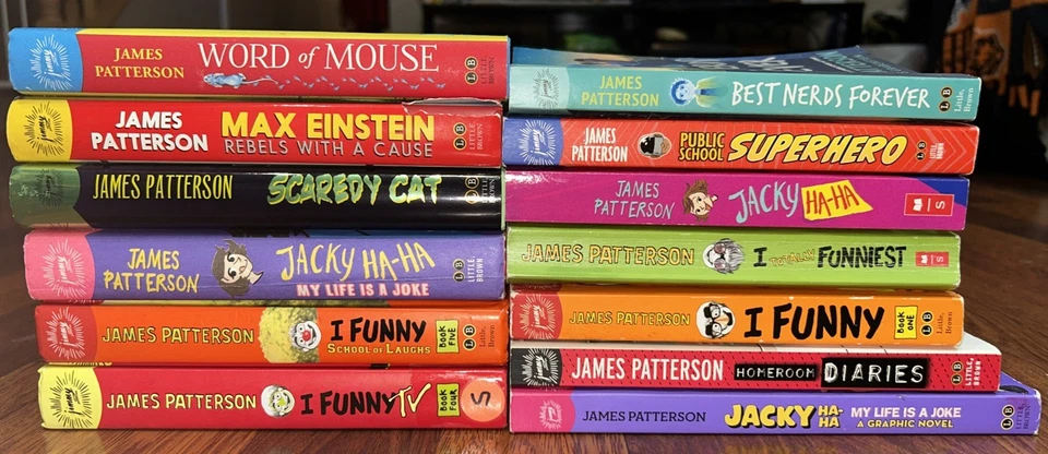 James Patterson Mix Lot 13 Kids Chapter Books Middle School Hardcover Paperback - Image 2 of 4