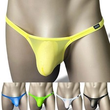 Lightweight Men Thong Underwear with Minimal Seaming and Reinforced Front Pouch
