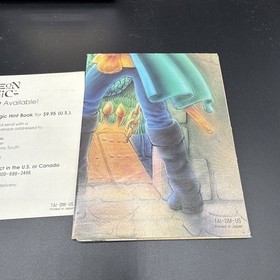 Dungeon Magic Sword Of The Elements (Nintendo NES) Map Instructions Insert Nice