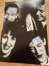 rare NEW ORDER fully signed A4 picture joy division