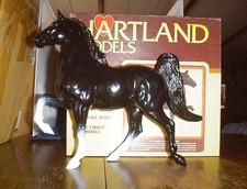 VINTAGE HARTLAND STEVENS # 203  REGAL RAVEN BLACK SADDLEBRED HORSE IN 1983 BOX