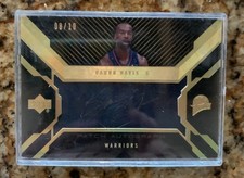 2007/08 UD Black Baron Davis Patch Gold Auto 08/10 #PMA-BD