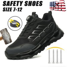 Lightweight Safety Trainers Boots Steel Toe Cap Shoes Men Women Work Boots US