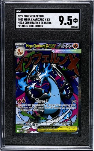 2025 Pokemon MEP EN Mega Charizard X ex Ultra Premium Collection UPC #23 SGC 9.5