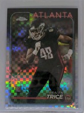 2024 Topps Chrome - Rookies Bralen Trice No.234 X-Fractor (RC) Atlanta Falcons