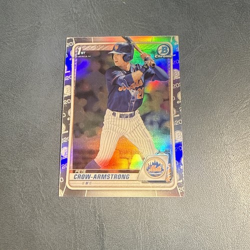 Pete Crow Armstrong [Chrome Refractor] #BD-72 2020 Bowman Draft card