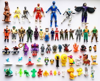 BIG Mixed Action Figure Lot! Power Rangers, Fisher Price, Space Toys, Ninjas...